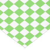 Chemin De Table Court Damier vert gazon  (Coin)