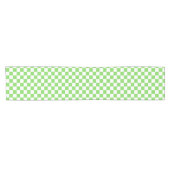 Chemin De Table Court Damier vert gazon  (Horizontal)
