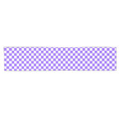 Chemin De Table Court Damier violet classique visuel  (Horizontal)