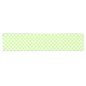 Chemin De Table Court Damier visuel classique lime (Horizontal)