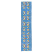 Chemin De Table Court Dancing Dreidels pour Hanoukka (Devant)