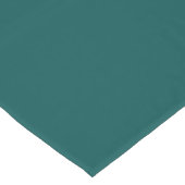 Chemin De Table Court Dark Teal Solid Color (Coin)