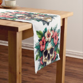 Chemin De Table Court Décay tropicale : Fleur et os (In Situ)