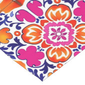 Chemin De Table Court Décor carrelage rose carrelage mexicain (Coin)