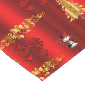 Chemin De Table Court Décorations de Noël rouge (Coin)