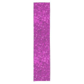 Chemin De Table Court Deep Pink Glam Faux Glitter Pattern (Devant)