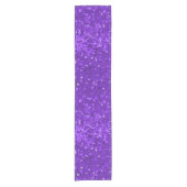 Chemin De Table Court Deep Purple Glam Faux Glitter Pattern (Devant)