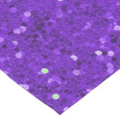 Chemin De Table Court Deep Purple Glam Faux Glitter Pattern (Coin)