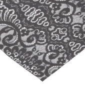 Chemin De Table Court dentelle noire parisienne (Coin)