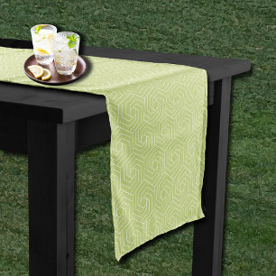 Chemin De Table Court Derby Day Party Patterned Lime Green