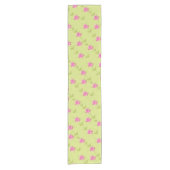 Chemin De Table Court Design à motifs floraux roses (Devant)