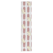 Chemin De Table Court Design arabe motif doré (Devant)