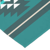 Chemin De Table Court Design aztèque en couleur turquoise (Coin)