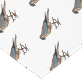 Chemin De Table Court dessin animé d'oiseau-kestrel américain (Coin)