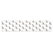 Chemin De Table Court dessin animé d'oiseau-kestrel américain (Horizontal)