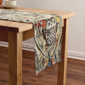 Chemin De Table Court Dessin de hibou (In Situ)