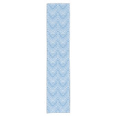 Chemin De Table Court Diamant bleu glace Plaid Motif moderne (Devant)