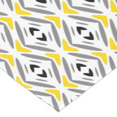 Chemin De Table Court Diamant gris Abstrait moderne (Coin)