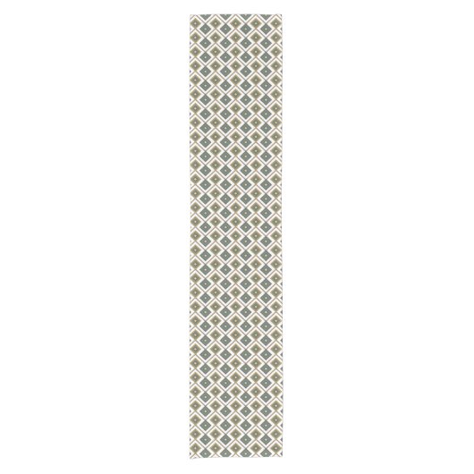 Chemin De Table Court Diamante en vert (Devant)