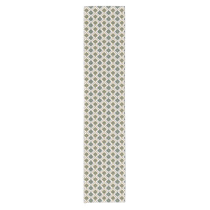 Chemin De Table Court Diamante en vert