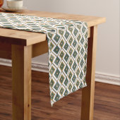 Chemin De Table Court Diamante en vert (In Situ)