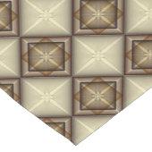 Chemin De Table Court Diamants Beige & Rose (Coin)