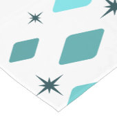 Chemin De Table Court Diamants moyens minimaux Turquoise (Coin)