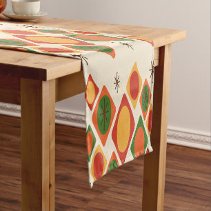 Chemin De Table Court Diamants Ovales Starbursts Multicolore