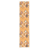 Chemin De Table Court Diamants Ovales Starburts Orange (Devant)