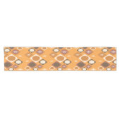 Chemin De Table Court Diamants Ovales Starburts Orange (Horizontal)