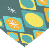 Chemin De Table Court Diamants Ovals Starburts Turquoise (Coin)