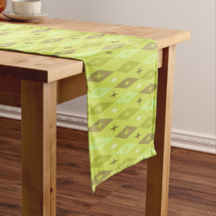 Chemin De Table Court Diamonds Stars Chartreuse, 1950