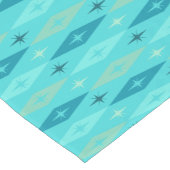 Chemin De Table Court Diamonds Stars Turquoise de 1950 atomique (Coin)