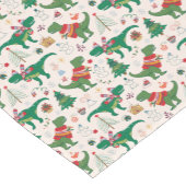 Chemin De Table Court Dinosaures dans Sweaters Motif de Noël (Coin)