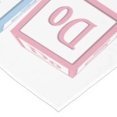 Chemin De Table Court "Do Re Mi" Plein Octave Solfege Blocs De Bébé Musi (Coin)