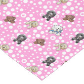 Chemin De Table Court Doodle Chiens Pink Table Runer (Coin)