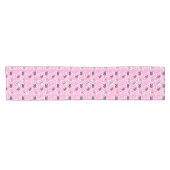 Chemin De Table Court Doodle Chiens Pink Table Runer (Horizontal)