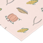 Chemin De Table Court Doodles de Thanksgiving (Coin)