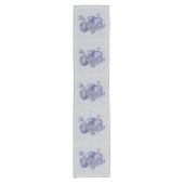 Chemin De Table Court Dragon bleu (Devant)