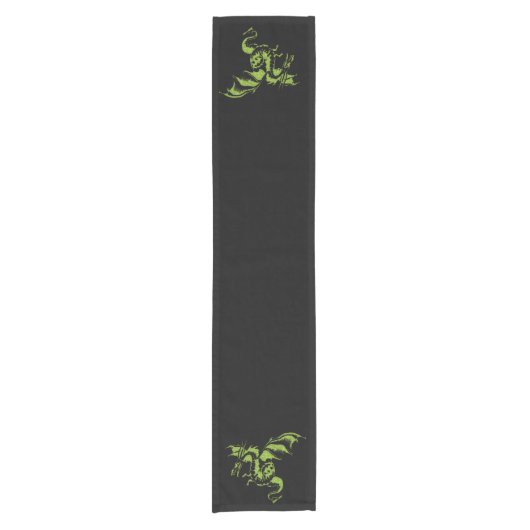 Chemin De Table Court Dragon vert (Devant)
