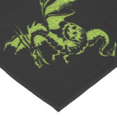 Chemin De Table Court Dragon vert (Coin)