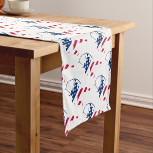 Chemin De Table Court Drapeau américain de tir à l'arc