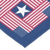 Chemin De Table Court Drapeau américain patriotique (Coin)