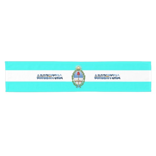 Chemin De Table Court Drapeau argentin (Horizontal)