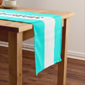Chemin De Table Court Drapeau argentin (In Situ)