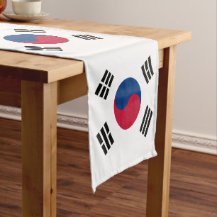 Chemin De Table Court Drapeau coréen, décoration de la maison de ventila