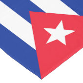Chemin De Table Court Drapeau Cuba (Coin)