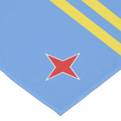 Chemin De Table Court Drapeau d'Aruba (Coin)