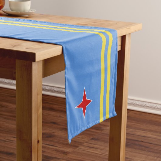 Chemin De Table Court Drapeau d'Aruba (In Situ)