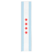 Chemin De Table Court Drapeau de Chicago (Devant)
